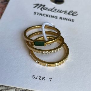Madewell Baguette Stacking Ring Sz 7 NWT